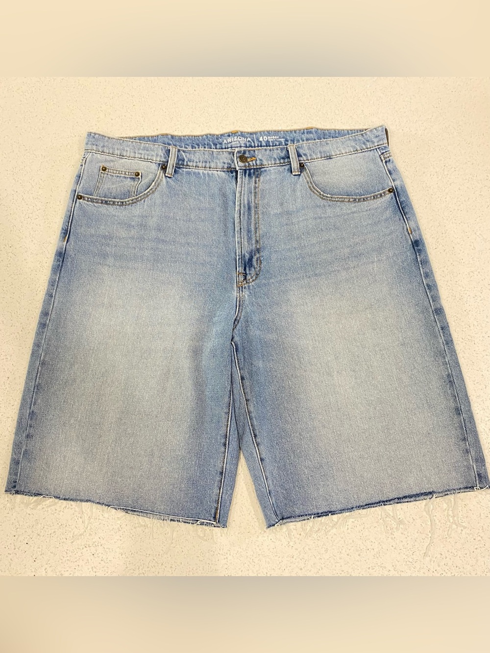 Arizona Jean Company Light Wash Denim Cutoff Shorts
